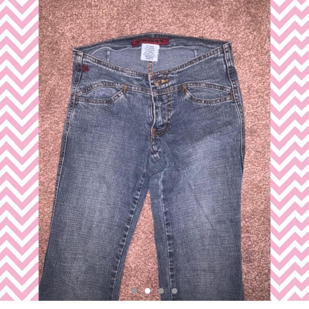 y2k super low rise flare jeans - Picture 3 of 4